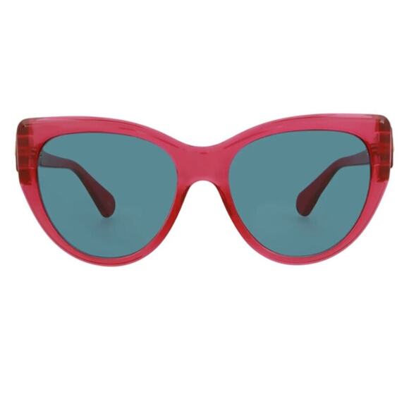 Gucci 56mm Cat Eye Sunglasses Red with blue lenses - Picture 1 of 10